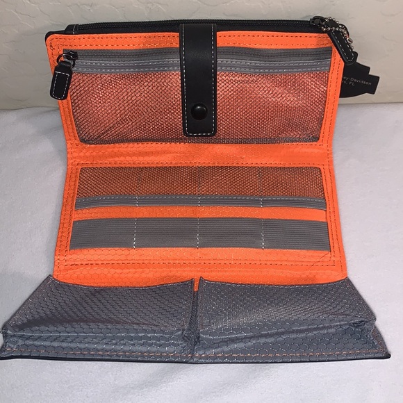 HARLEY-DAVIDSON BRAND NEW TRI-FOLD ORGANIZER WALLET - Picture 6 of 13